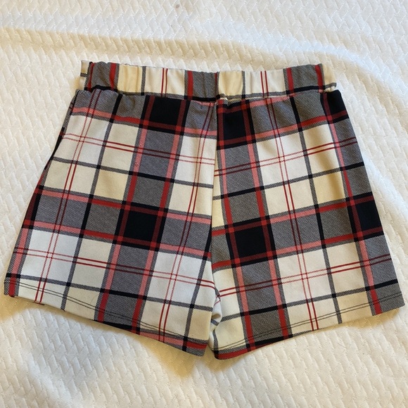 Plaid Shorts/Skort - Picture 2 of 2